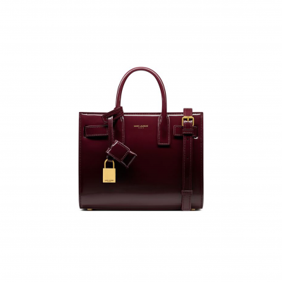 YSL SAC DE JOUR IN PATENT LEATHER-NANO 398711B870W6413 (22*18*10.5cm)